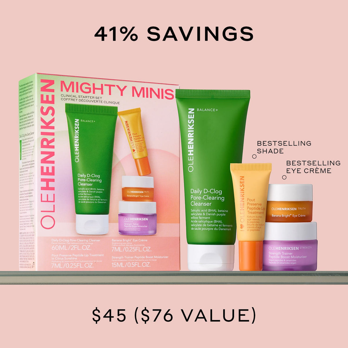 Mighty Minis Clinical Skincare Starter Set Your Skincare Option on Your Counter