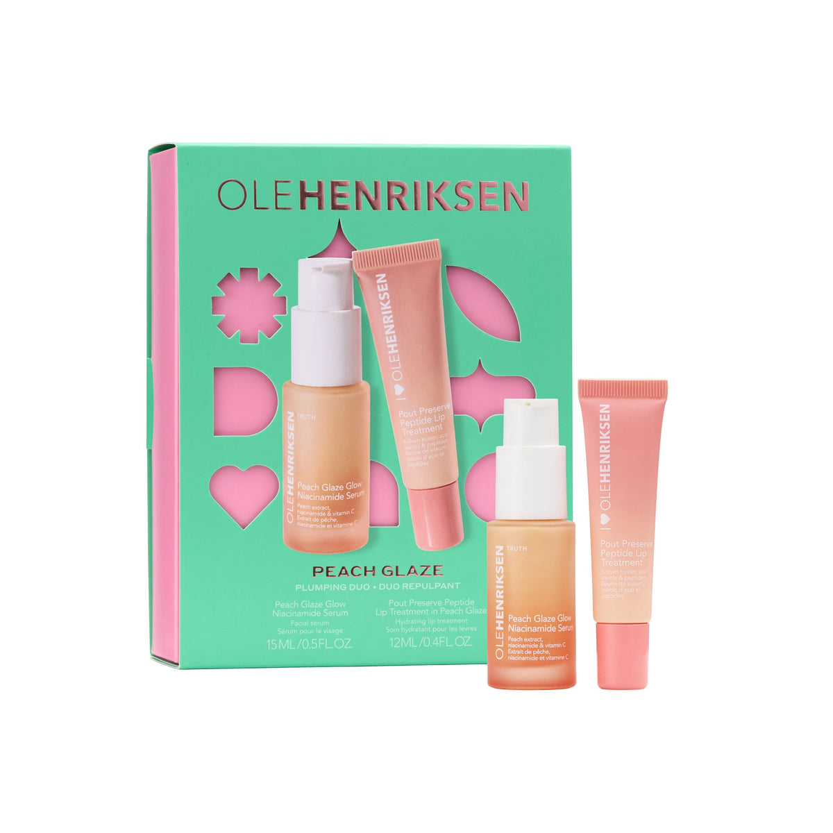 Peach Glaze Niacinamide + Peptide Plumping Duo Your Skincare Essential on a Slow Morning