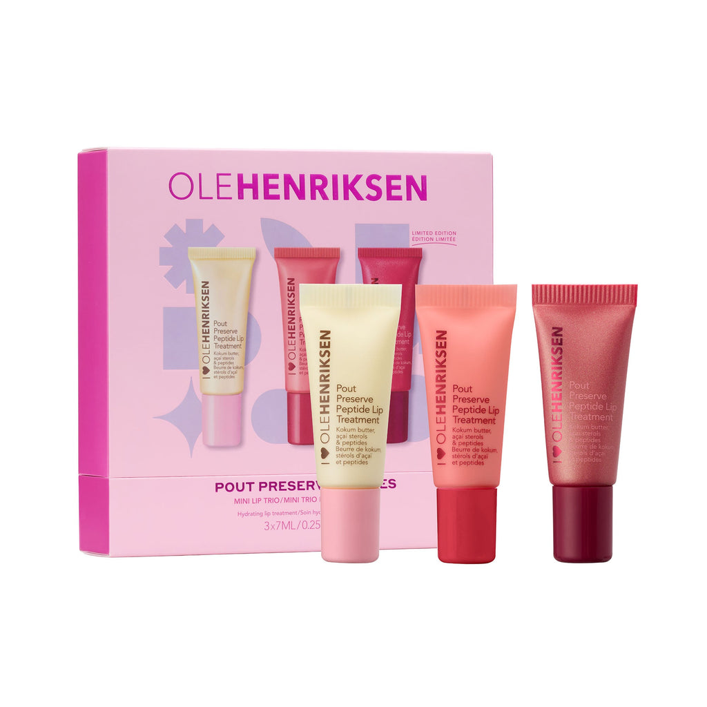 Pout Preserve Mini Hydrating Peptide Lip Trio Your Skincare Essential before Bed