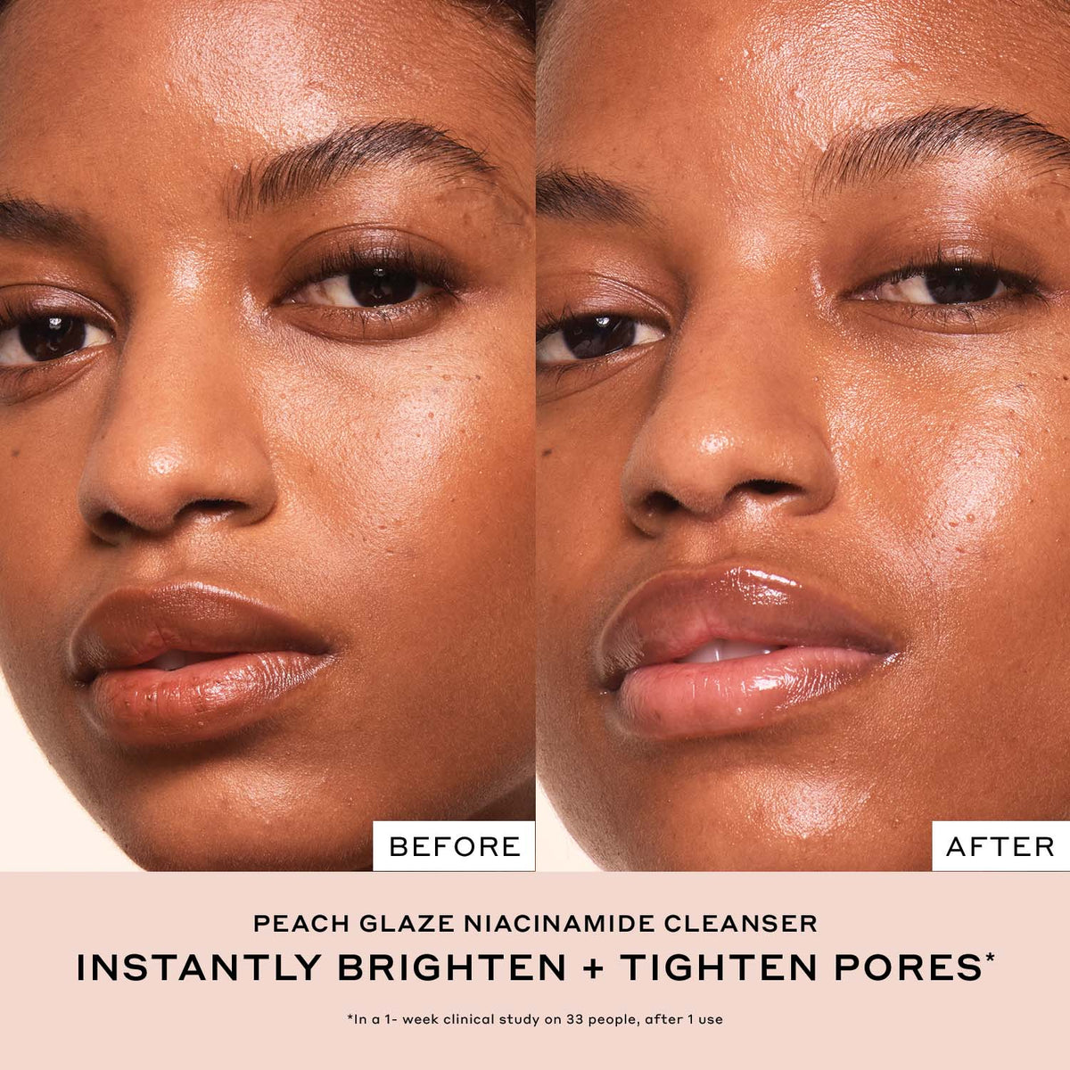 Peach Glaze 2% Niacinamide Cleanser for dull and uneven skin Your Care Choice before Brunch