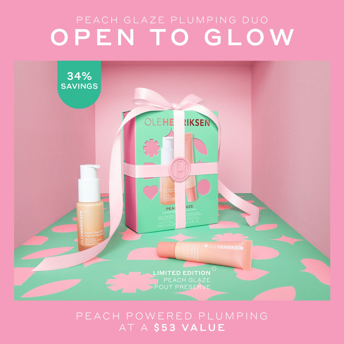 Peach Glaze Niacinamide + Peptide Plumping Duo Your Skincare Essential on a Slow Morning