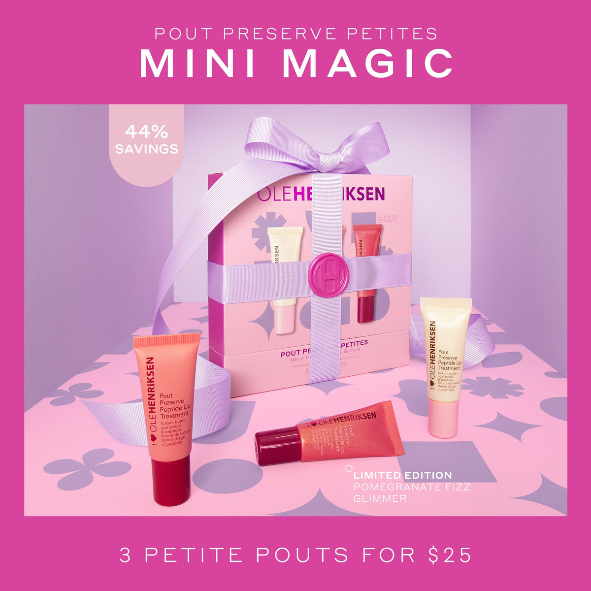 Pout Preserve Mini Hydrating Peptide Lip Trio Your Skincare Essential before Bed